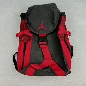 Nike Air Jordan Jumpman Top Loader Large Backpack-Black/Red Padded Straps/Back
